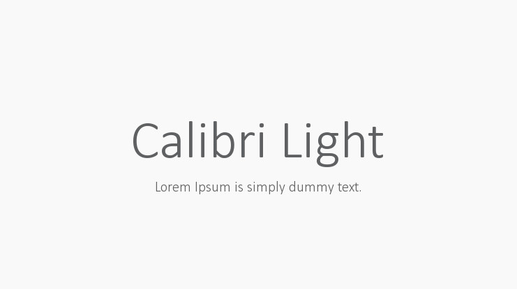 Calibri Light Font Mac Download
